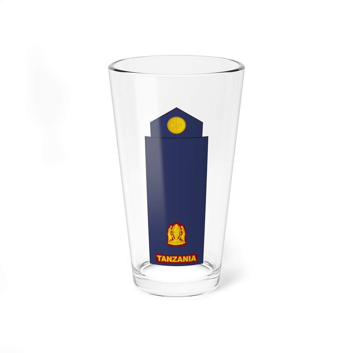 11 Tanzania Air Force MAJ (Tanzania) (Military Rank) Pint Glass 16oz