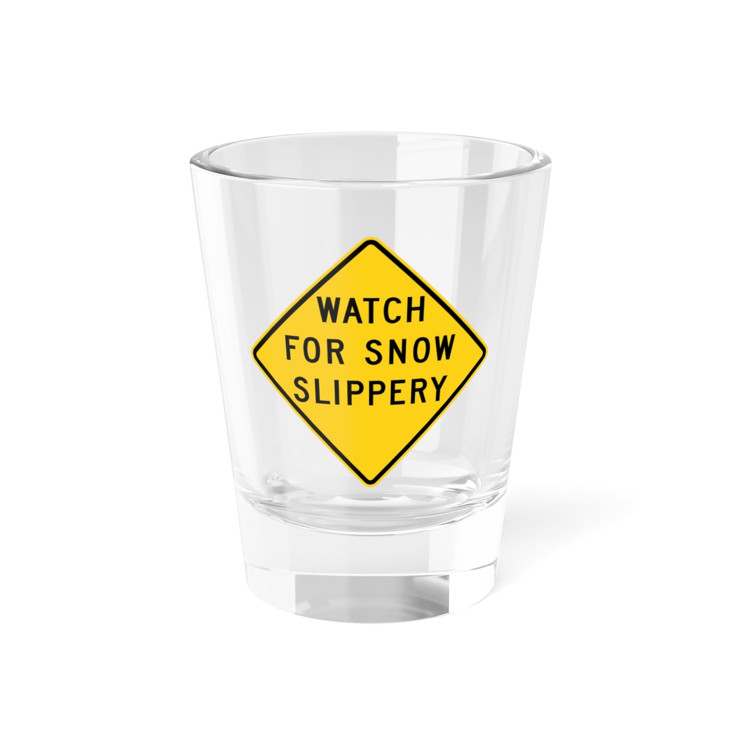 MUTCD-CA SW46 (California) (Road Sign) Shot Glass 1.5oz