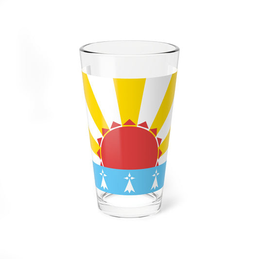 Pays Rouzig traditional district flag (France) Pint Glass 16oz