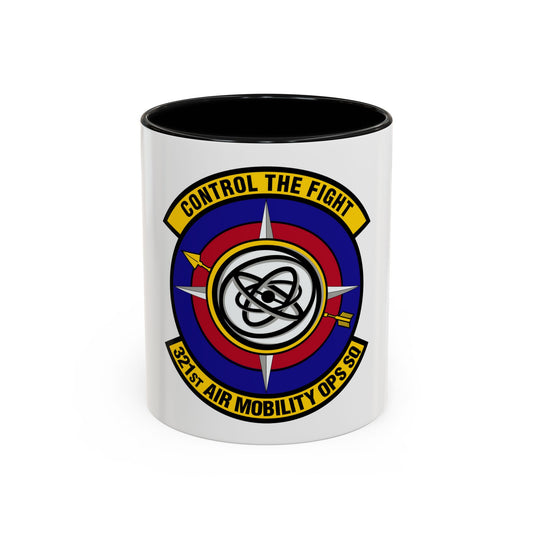 321 Air Mobility Operations Squadron (U.S. Air Force) Accent Coffee Mug