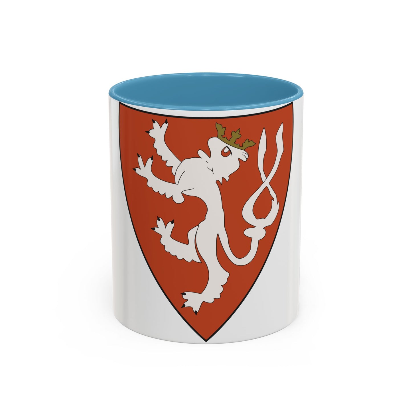Lesser coat of arms of the Kingdom of Bohemia (Wenceslaus II of Bohemia) - Accent Coffee Mug