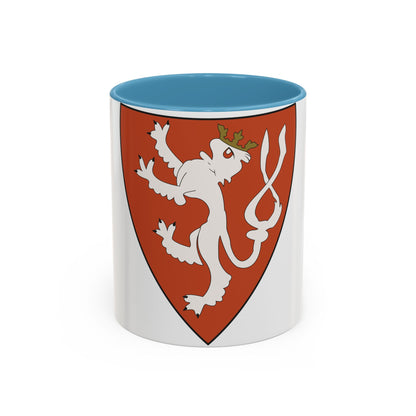 Lesser coat of arms of the Kingdom of Bohemia (Wenceslaus II of Bohemia) - Accent Coffee Mug