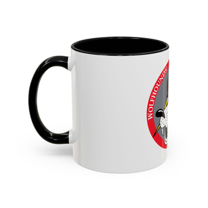 Red Wolfhound Patch (U.S. Air Force) Accent Coffee Mug