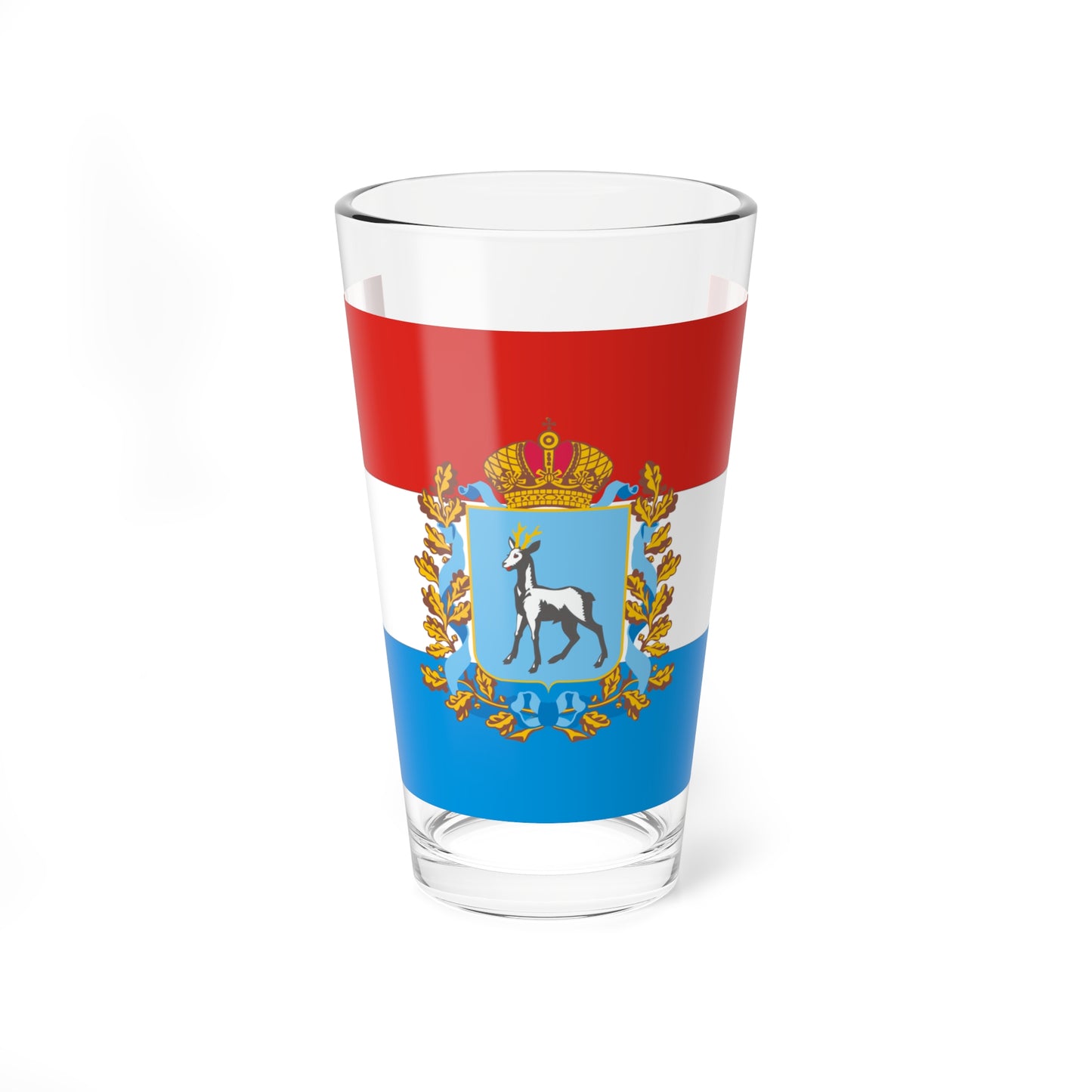 Flag of Samara Oblast (Russia) Pint Glass 16oz