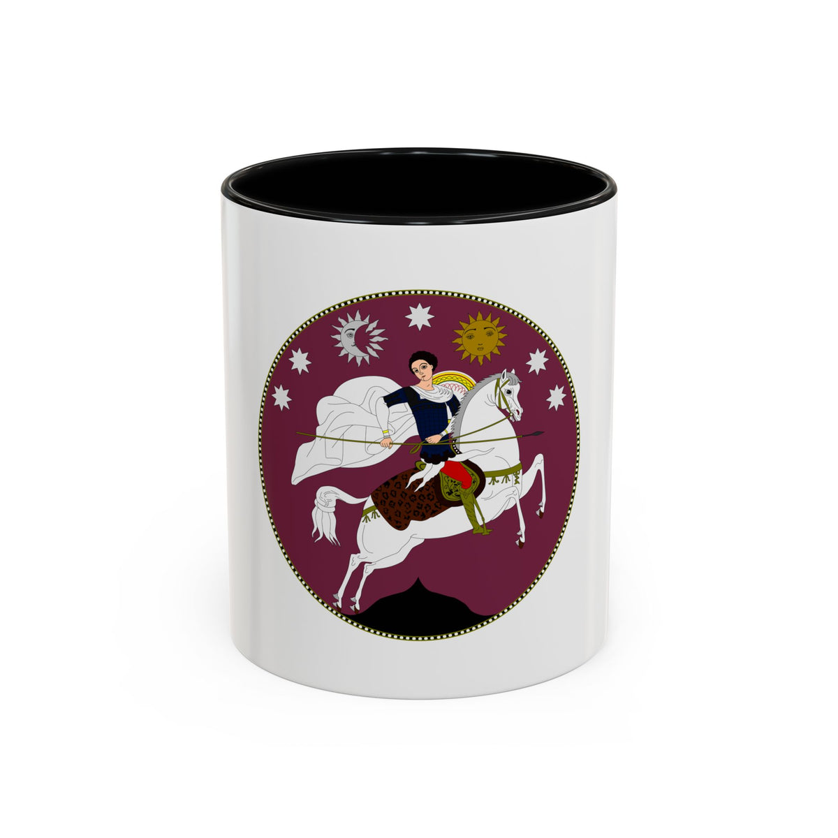 Coat of Arms of Democratic Republic of Georgia - Accent Coffee Mug