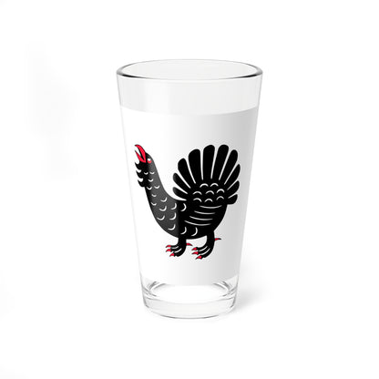 Keski-suomi lippu (Finland) Pint Glass 16oz