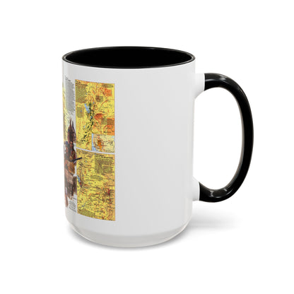 USA - Central Rockies 2 (1984) (Map) Accent Coffee Mug