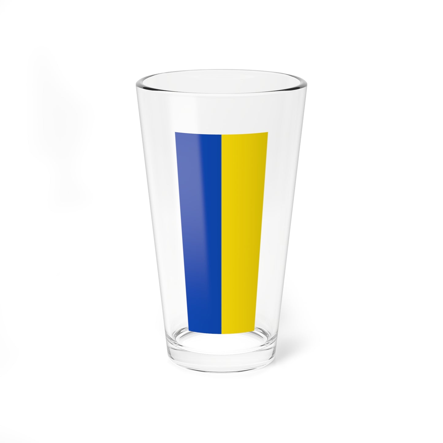Flag blue yellow 2x5 (Germany) Pint Glass 16oz