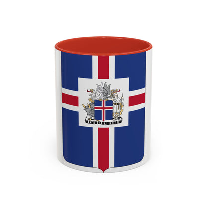 Coat of arms of the President of Iceland - Accent Coffee Mug