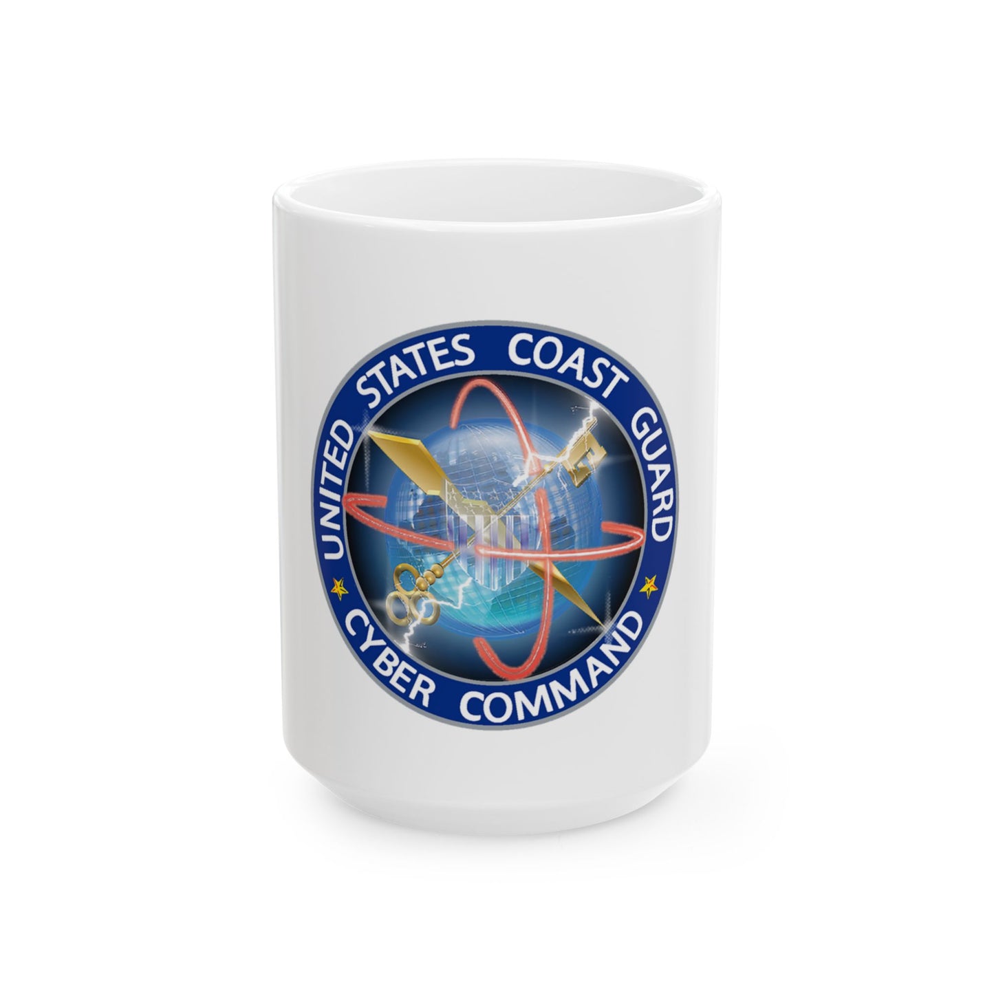 USCG Cyber Command (U.S. Coast Guard) White Coffee Mug