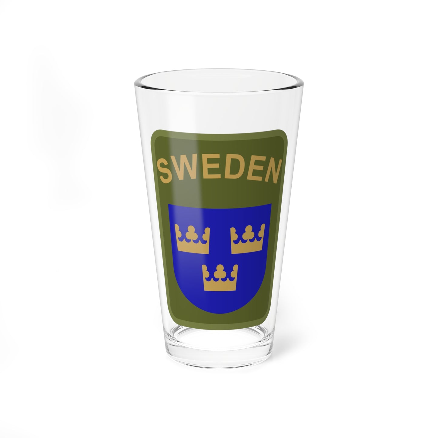 Utlandsstyrkan (Sweden) (Coat of Arms) Pint Glass 16oz