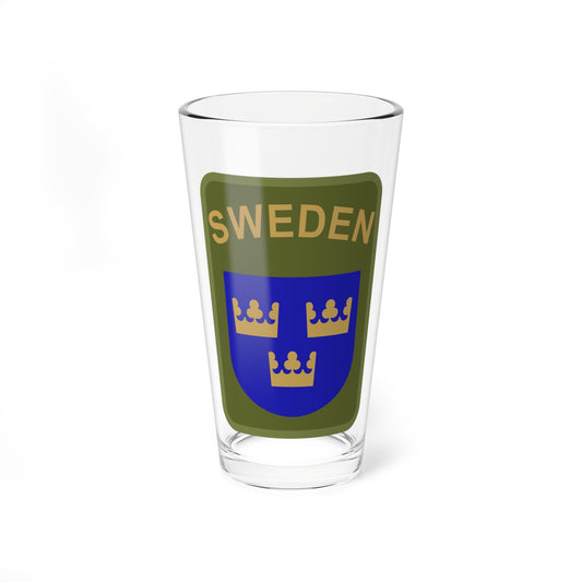 Utlandsstyrkan (Sweden) (Coat of Arms) Pint Glass 16oz