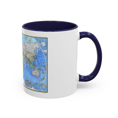 World Map (1981) (Map) Accent Coffee Mug