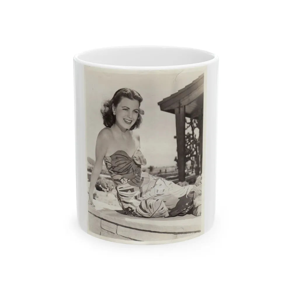 Faith Domergue #163 (Vintage Female Icon) White Coffee Mug-11oz-Go Mug Yourself