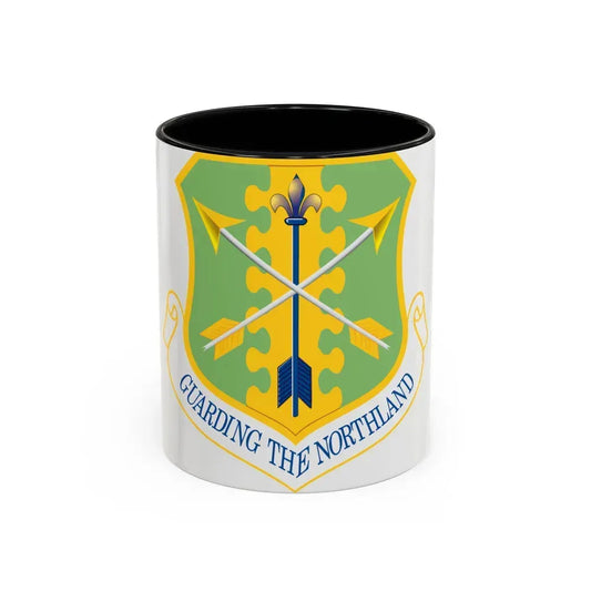 119th Wing (U.S. Air Force) Accent Coffee Mug 11oz Black - Go Mug Yourself