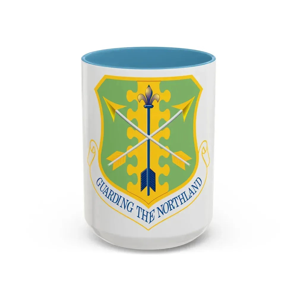 119th Wing (U.S. Air Force) Accent Coffee Mug 15oz Light Blue - Go Mug Yourself