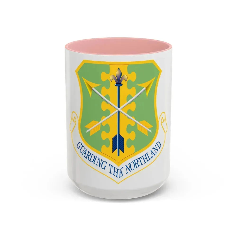 119th Wing (U.S. Air Force) Accent Coffee Mug 15oz Pink - Go Mug Yourself