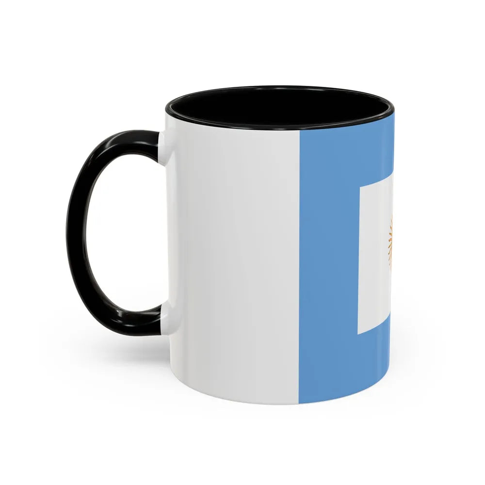 Naval Jack of Argentina - Accent Coffee Mug-Go Mug Yourself