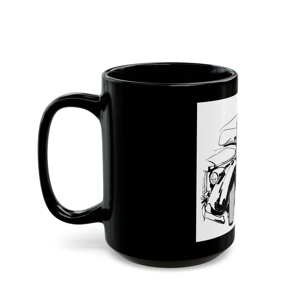 Firestone advertisement, 1948 - Black Coffee Mug-Go Mug Yourself