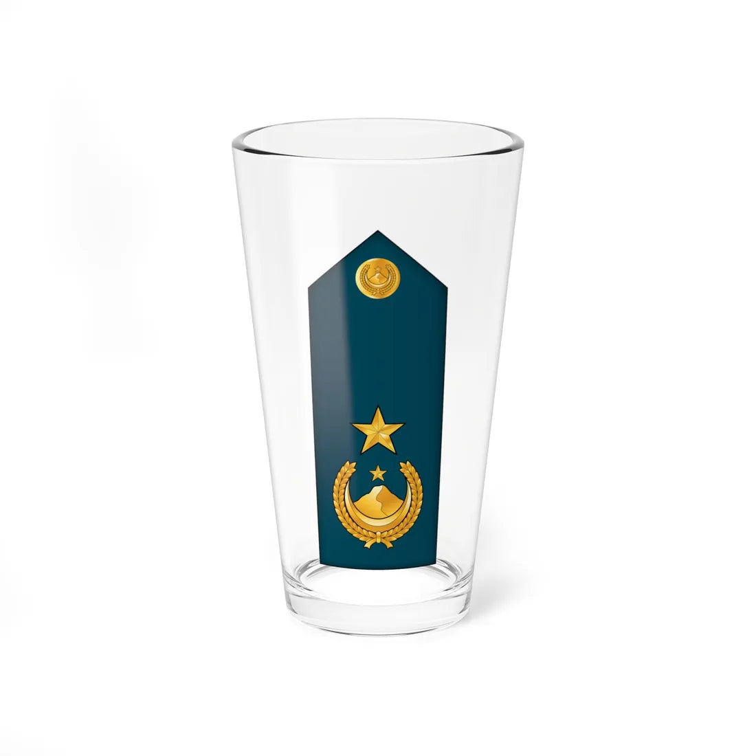 11.AlgAF LTC (Algeria) (Military Rank) Pint Glass 16oz 16oz - Go Mug Yourself