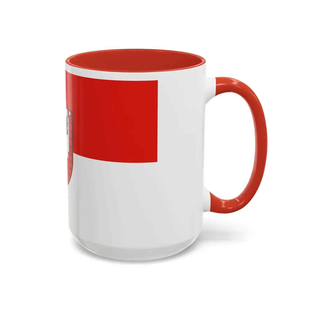 Flag of Burgenlandkreis Germany - Accent Coffee Mug-Go Mug Yourself