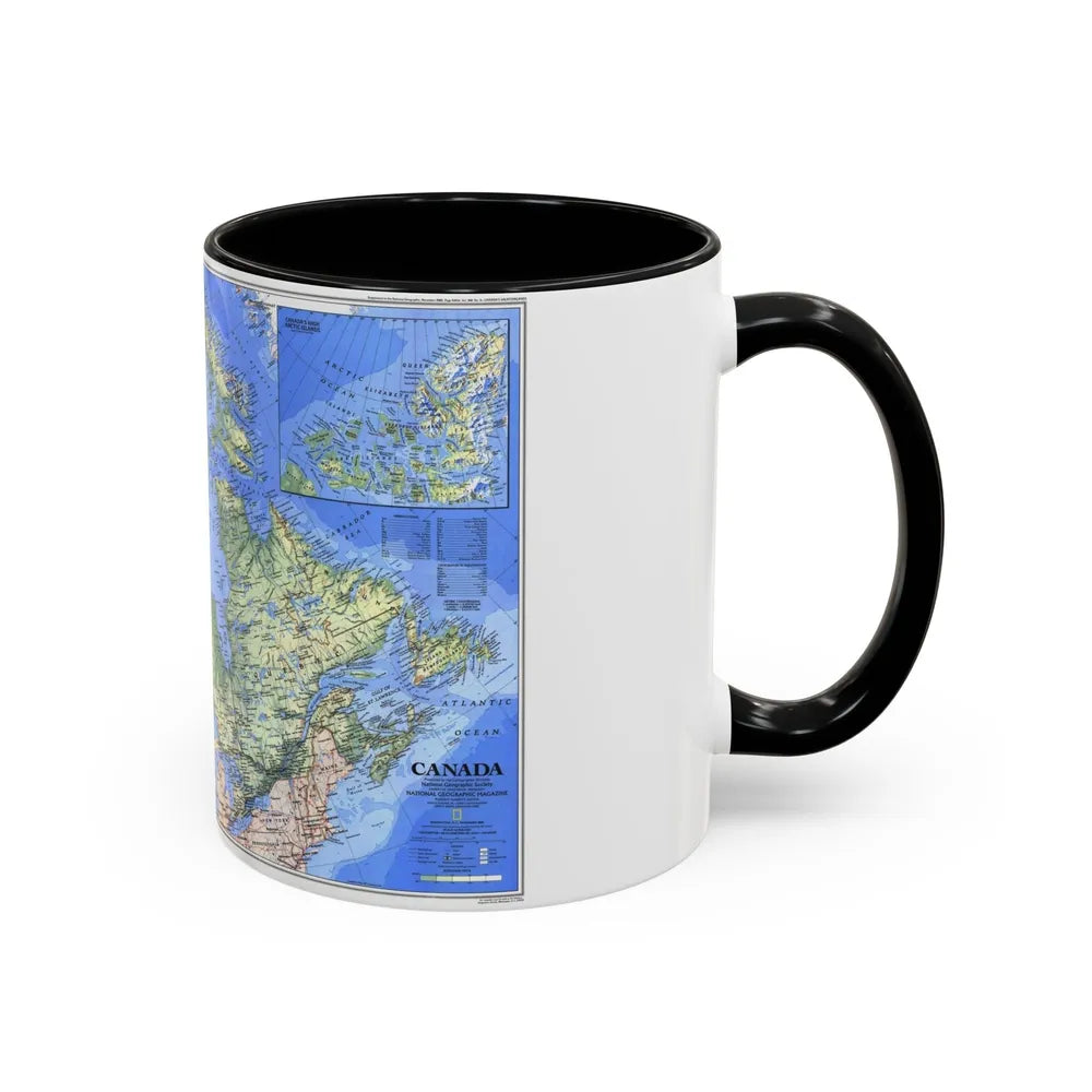 Canada (1985) (Map) Accent Coffee Mug-Go Mug Yourself