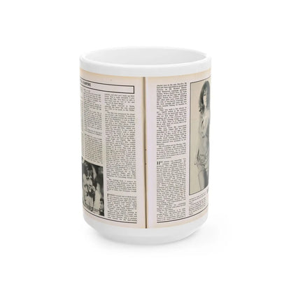 Ingrid Pitt #102 - Mag. Pages (Vintage Female Icon) White Coffee Mug-15oz-Go Mug Yourself