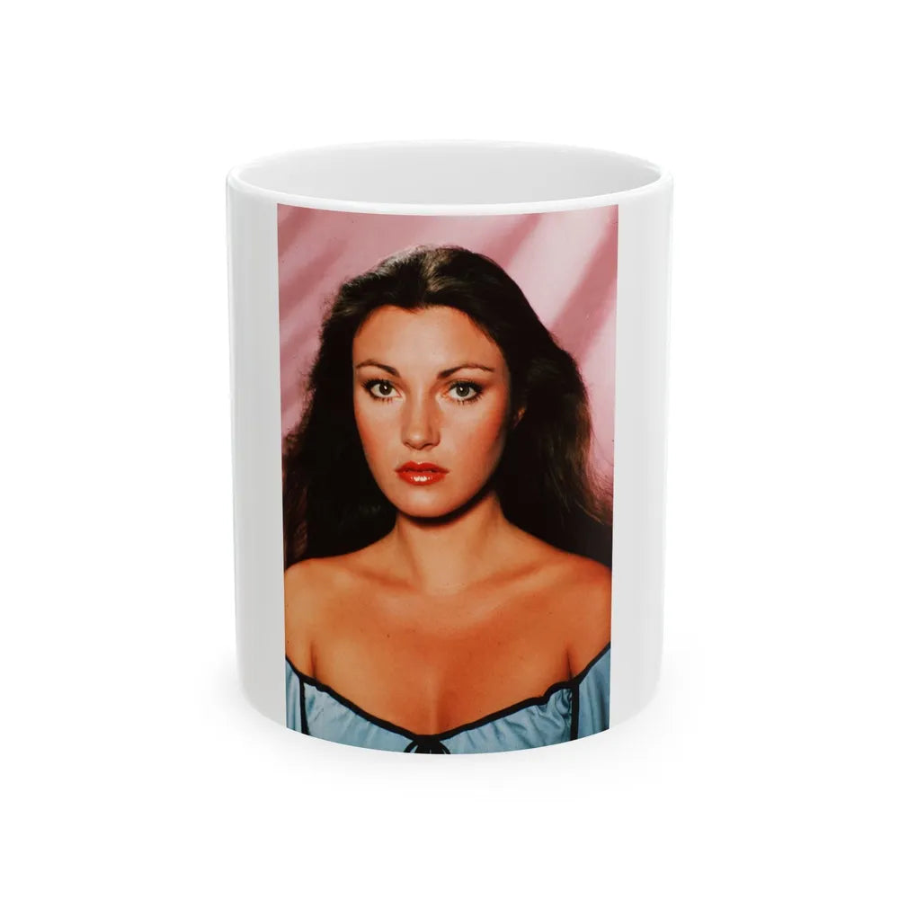 Jane Seymour #72 (Vintage Female Icon) White Coffee Mug-11oz-Go Mug Yourself