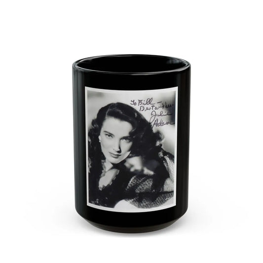 Julia Adams #186 (Vintage Female Icon) Black Coffee Mug-15oz-Go Mug Yourself