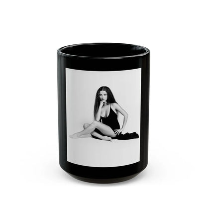 Jane Seymour #58 (Vintage Female Icon) Black Coffee Mug-15oz-Go Mug Yourself