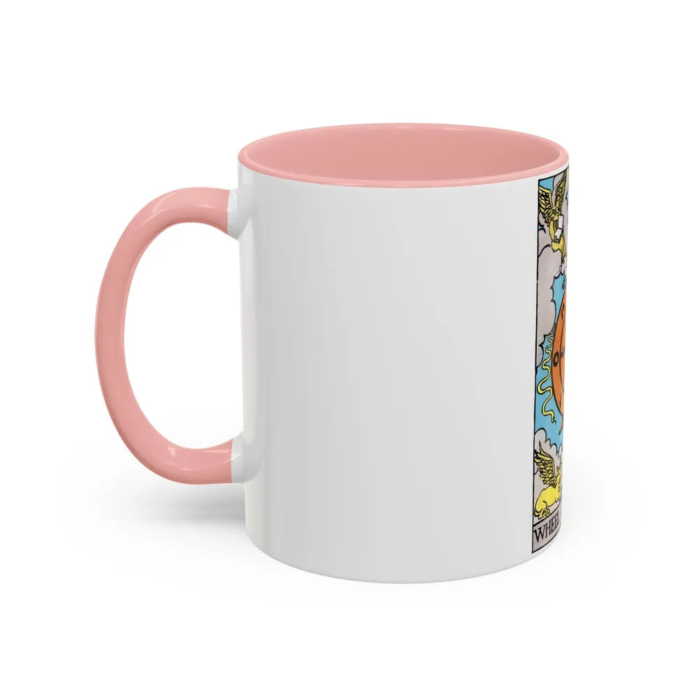 Wheel of Fortune (Tarot Card) Accent Coffee Mug-Go Mug Yourself