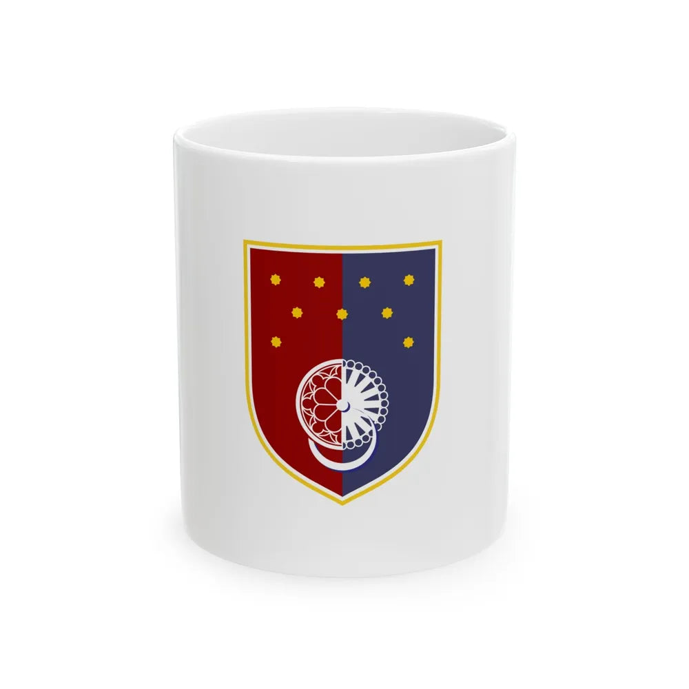 Flag of Sarajevo Canton Bosnia and Herzegovina - White Coffee Mug-11oz-Go Mug Yourself