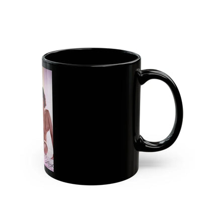 June Palmer #211 - Topless (Vintage Female Icon) Black Coffee Mug-Go Mug Yourself