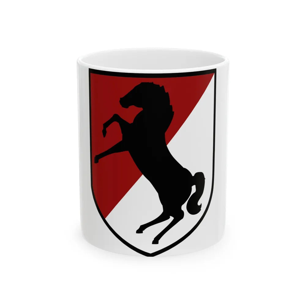 11th Armored Cavalry Regiment (U.S. Army) White Coffee Mug-11oz-Go Mug Yourself