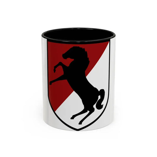 11th Armored Cavalry Regiment (U.S. Army) Accent Coffee Mug 11oz Black - Go Mug Yourself