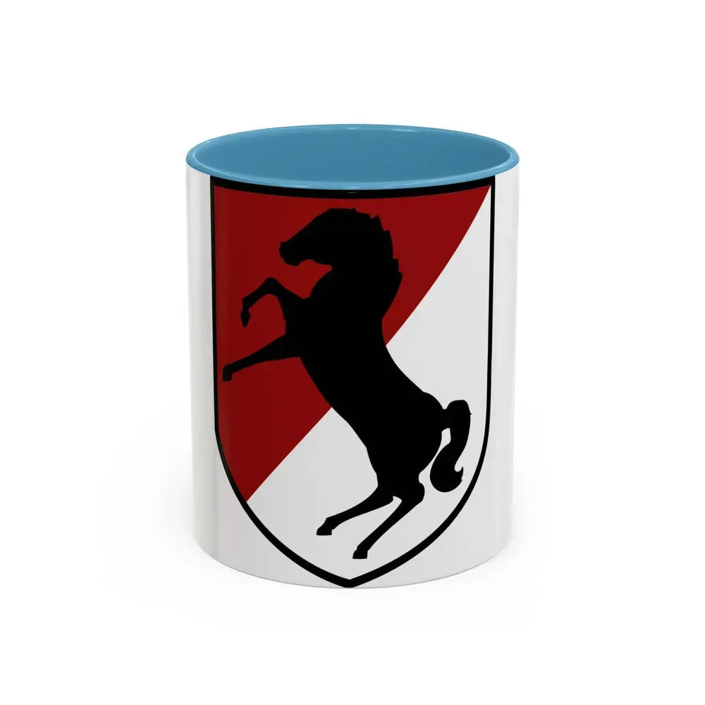 11th Armored Cavalry Regiment (U.S. Army) Accent Coffee Mug 11oz Light Blue - Go Mug Yourself