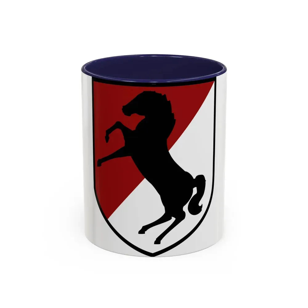 11th Armored Cavalry Regiment (U.S. Army) Accent Coffee Mug 11oz Navy - Go Mug Yourself