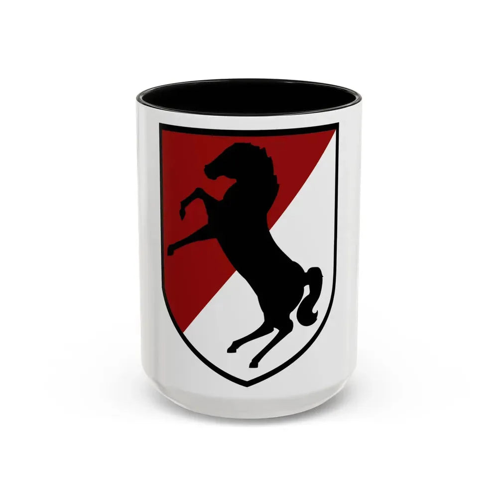11th Armored Cavalry Regiment (U.S. Army) Accent Coffee Mug 15oz Black - Go Mug Yourself
