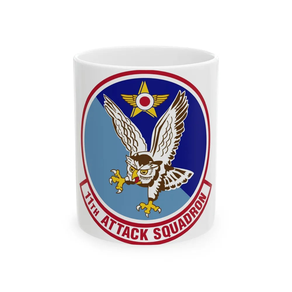 11th Attack Squadron (U.S. Air Force) White Coffee Mug-11oz-Go Mug Yourself