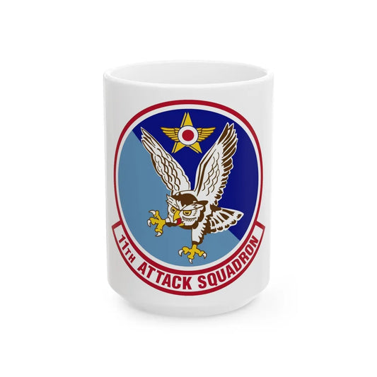 11th Attack Squadron (U.S. Air Force) White Coffee Mug-15oz-Go Mug Yourself