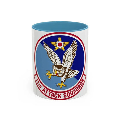 11th Attack Squadron (U.S. Air Force) Accent Coffee Mug 11oz Light Blue - Go Mug Yourself