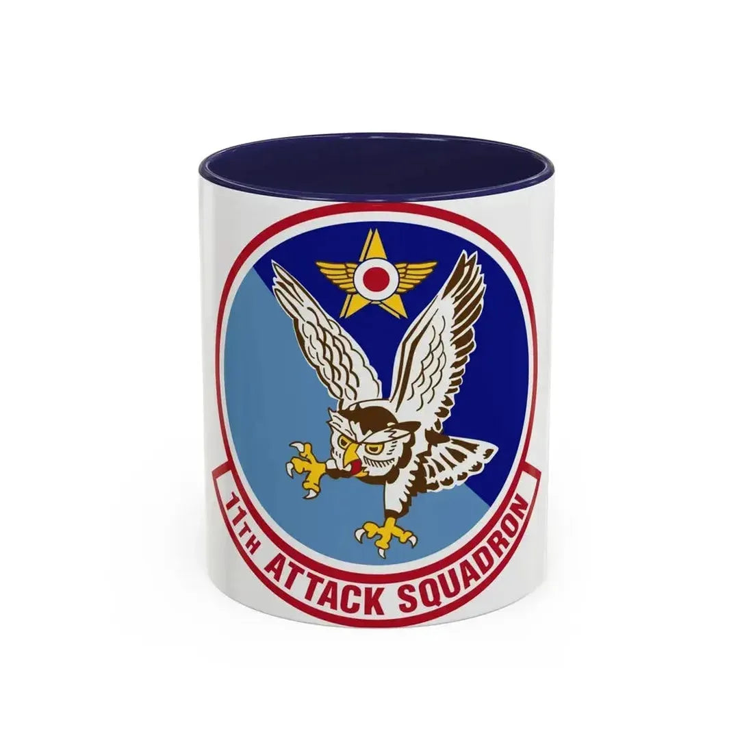 11th Attack Squadron (U.S. Air Force) Accent Coffee Mug 11oz Navy - Go Mug Yourself
