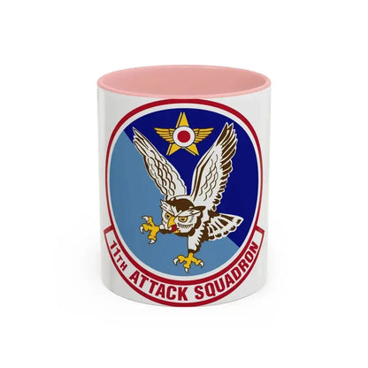 11th Attack Squadron (U.S. Air Force) Accent Coffee Mug 11oz Pink - Go Mug Yourself