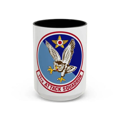 11th Attack Squadron (U.S. Air Force) Accent Coffee Mug 15oz Black - Go Mug Yourself