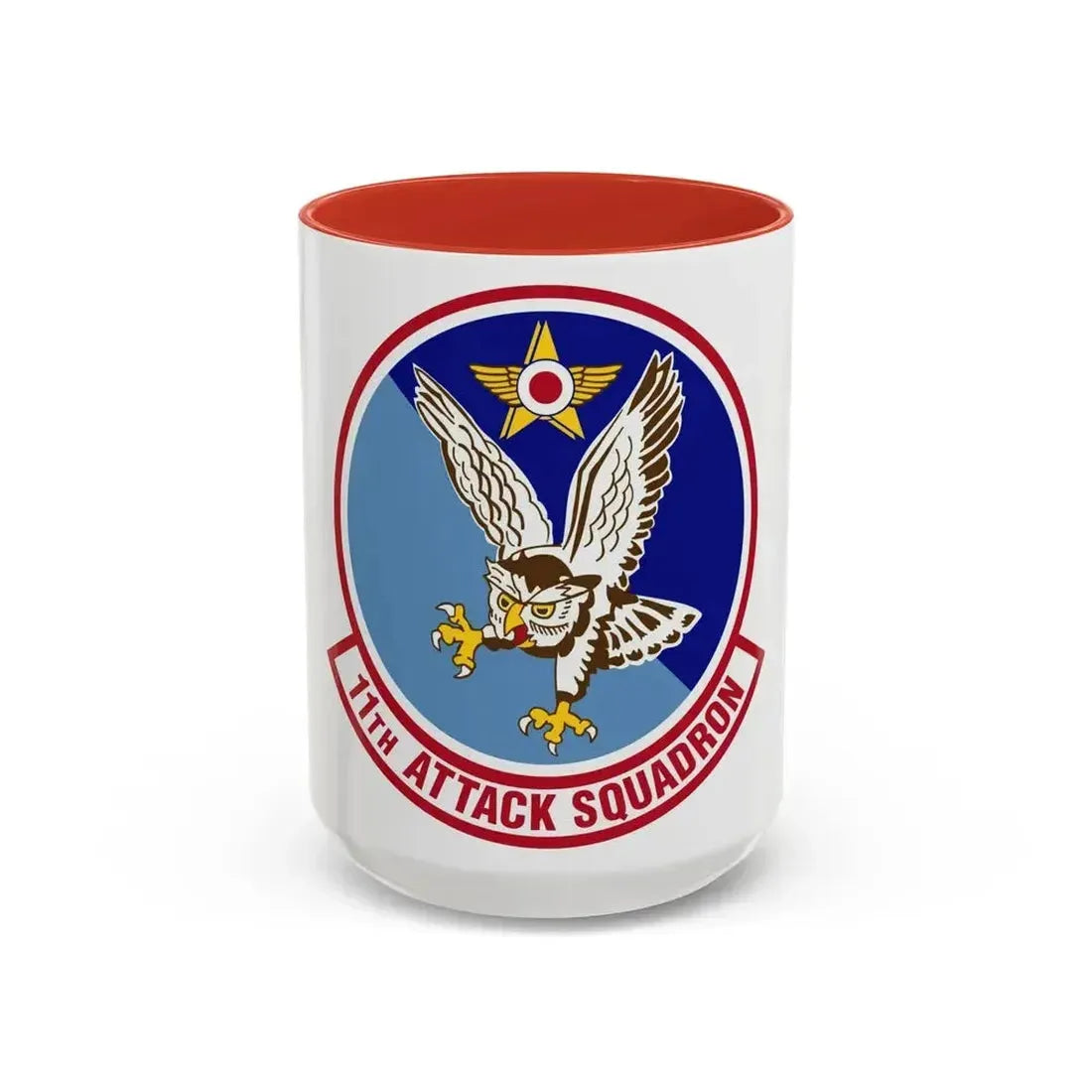 11th Attack Squadron (U.S. Air Force) Accent Coffee Mug 15oz Red - Go Mug Yourself