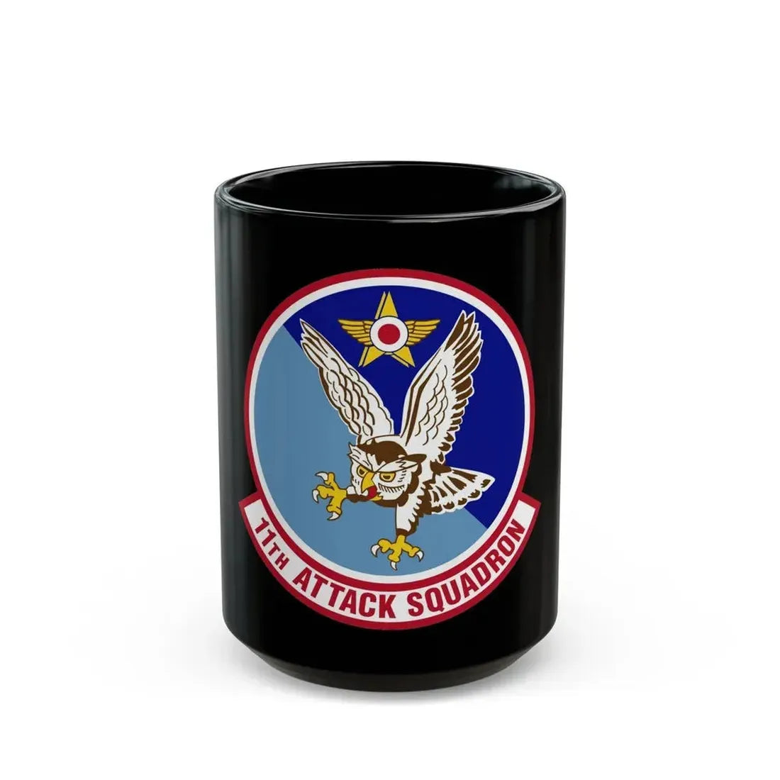 11th Attack Squadron (U.S. Air Force) Black Coffee Mug 15oz - Go Mug Yourself