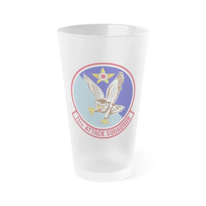 11th Attack Squadron (U.S. Air Force) Frosted Pint Glass 16oz 16oz Frosted - Go Mug Yourself