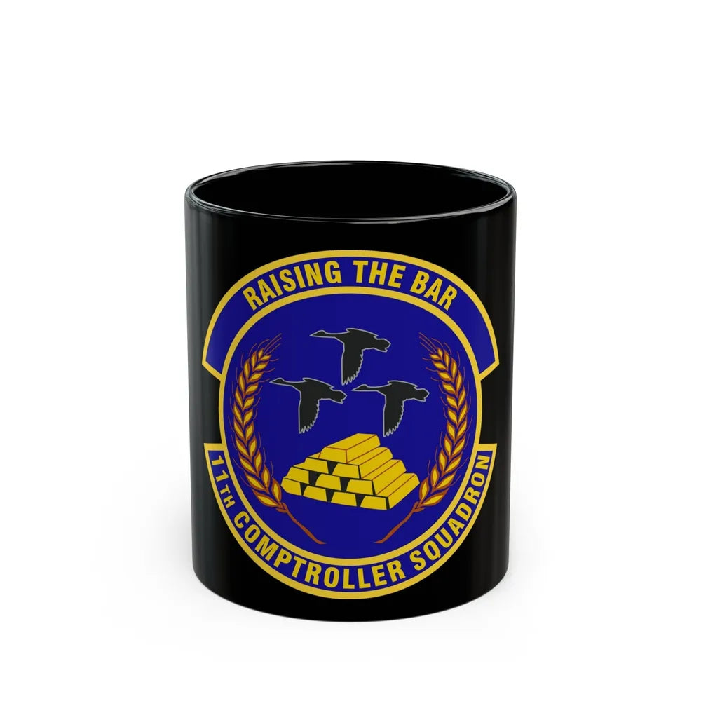 11th Comptroller Squadron (U.S. Air Force) Black Coffee Mug-11oz-Go Mug Yourself