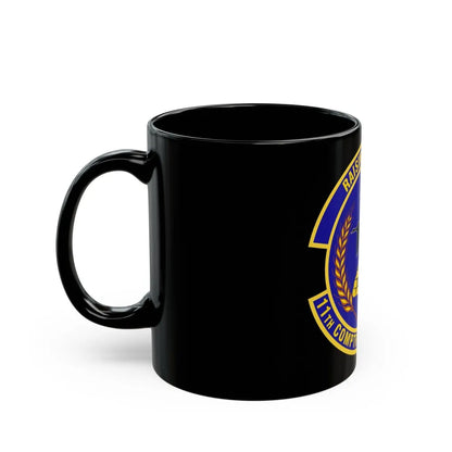 11th Comptroller Squadron (U.S. Air Force) Black Coffee Mug-Go Mug Yourself