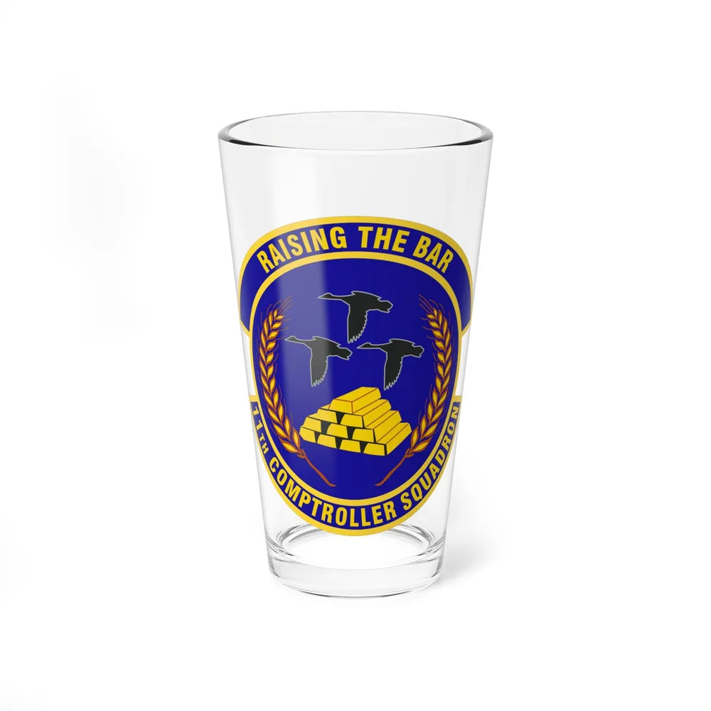 11th Comptroller Squadron (U.S. Air Force) Pint Glass 16oz-16oz-Go Mug Yourself